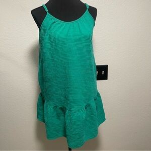 Universal Thread Green Gauze Strapless Dress Size Medium